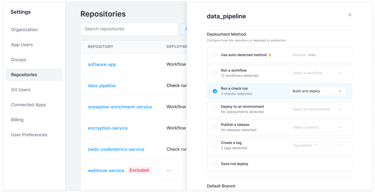 Configure deployments