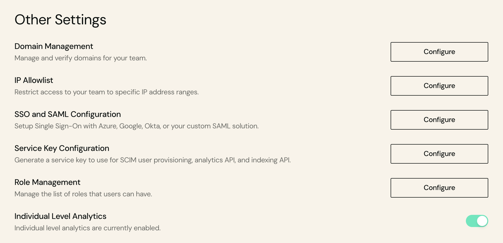 Windsurf Team Settings